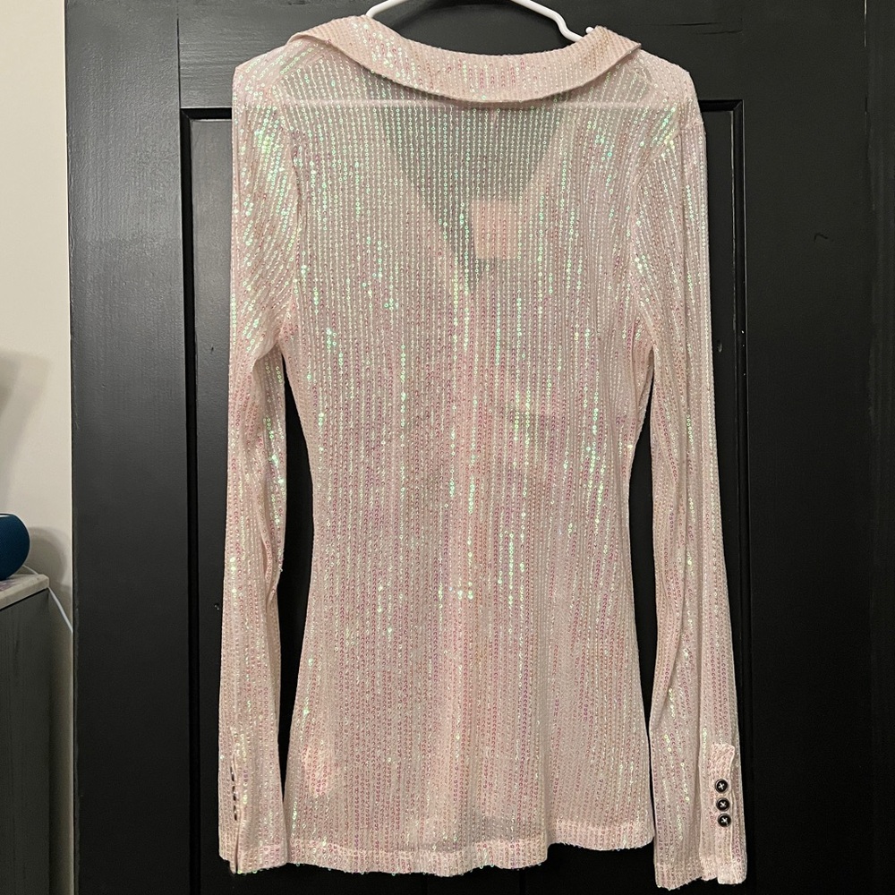 Free People Sequin Shirtee - Picture 4 of 5